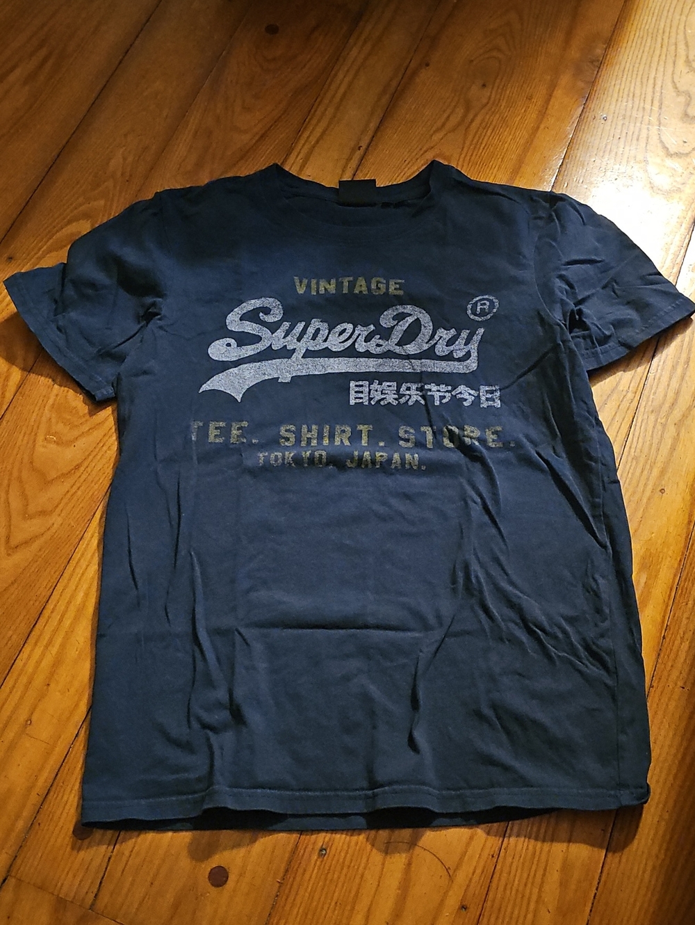 Superdry Men’s Vintage Logo Tee in Dark Navy
